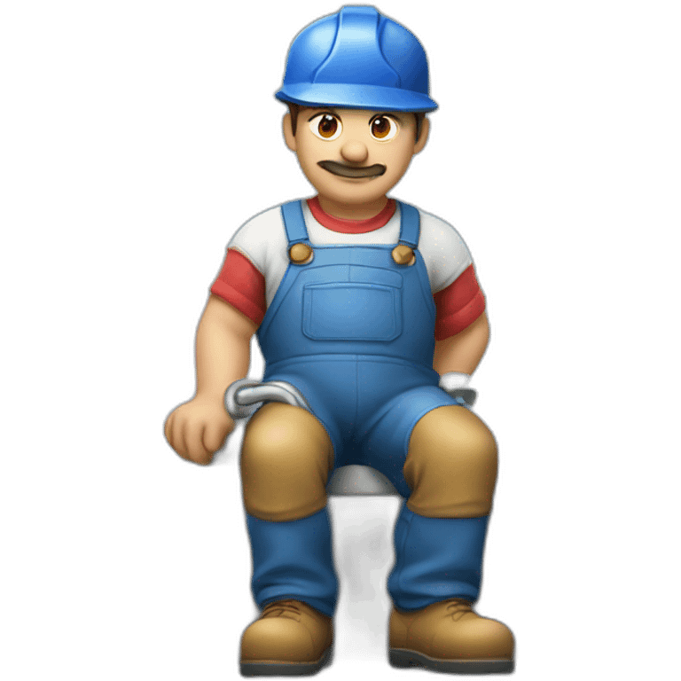 plumber rests emoji