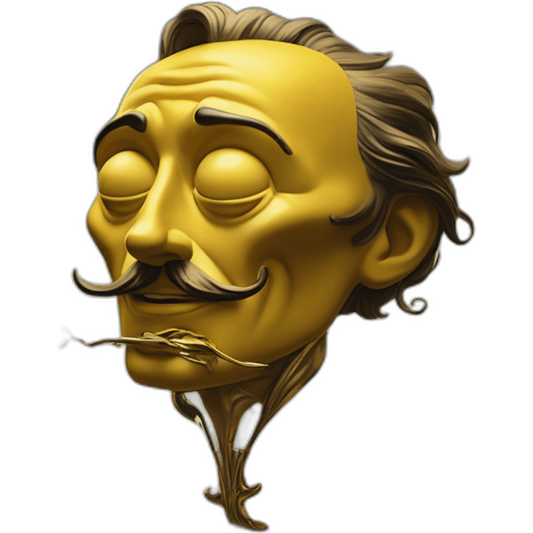 Persistence of Memory by Salvador Dali in the style of Disney’s Beauty and the Beast emoji