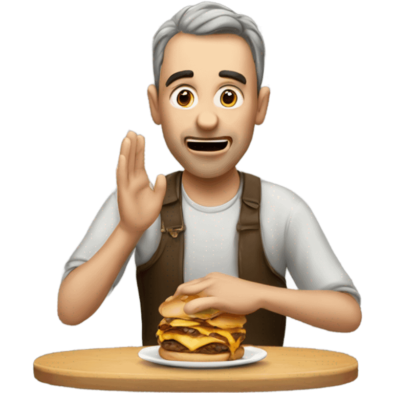  Man begging for food emoji