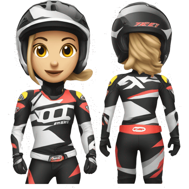 motocross women emoji