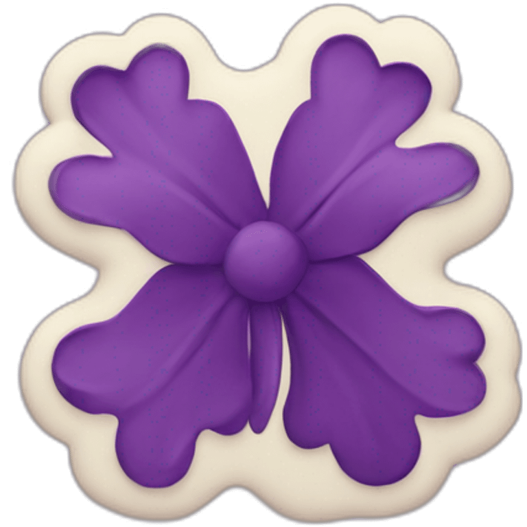 Croix chrétienne violet emoji