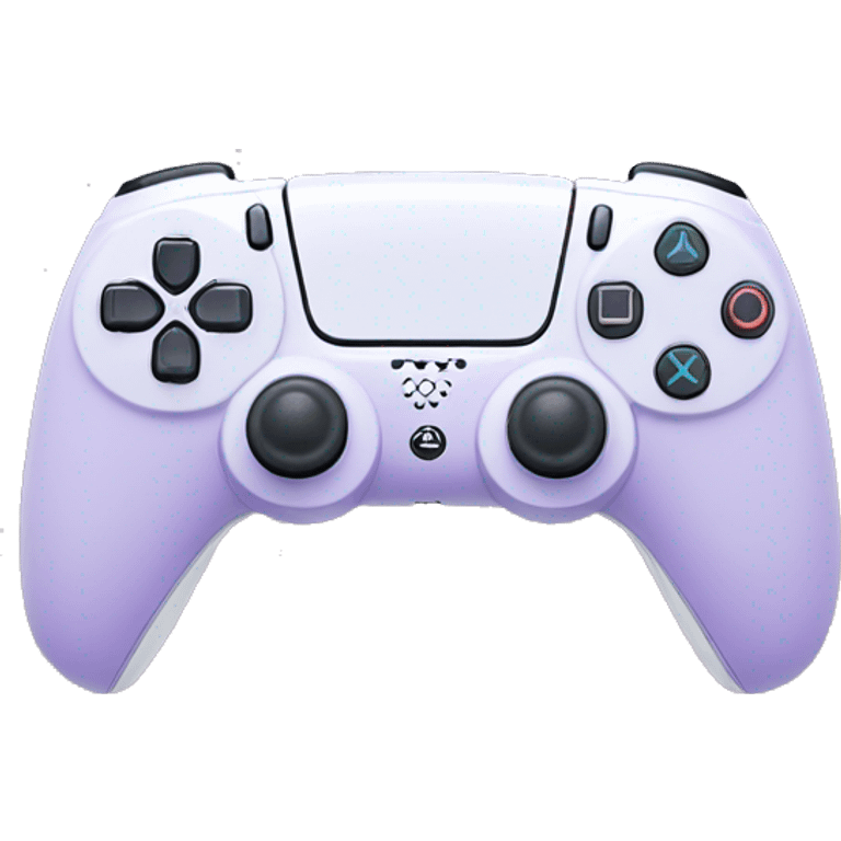 Ps5 pastel purple and white controller  emoji