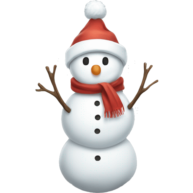 full body christmas hat cute snowman emoji