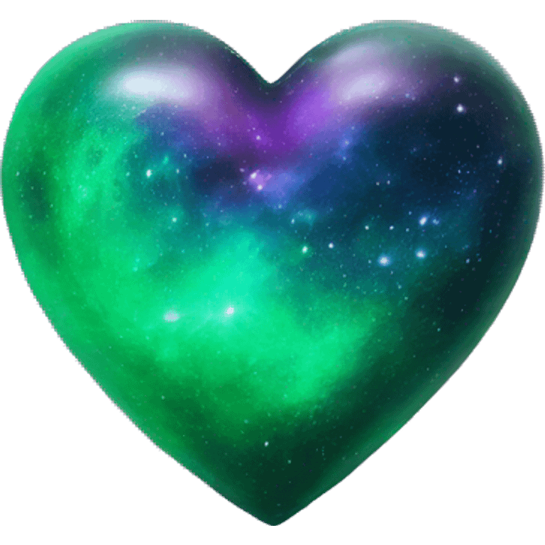 green and purple galaxy heart emoji