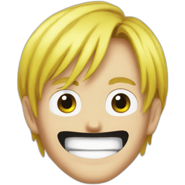 Sanji one piece face emoji