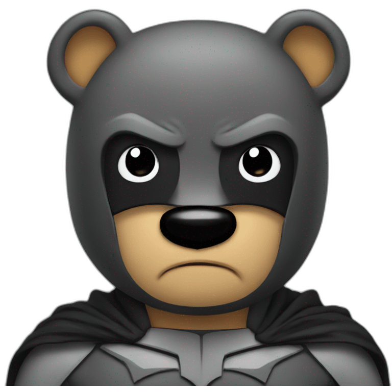 Batman bear emoji