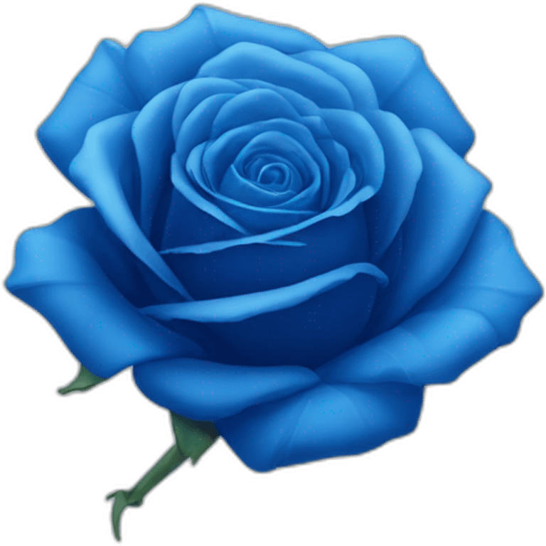 Blue rose emoji