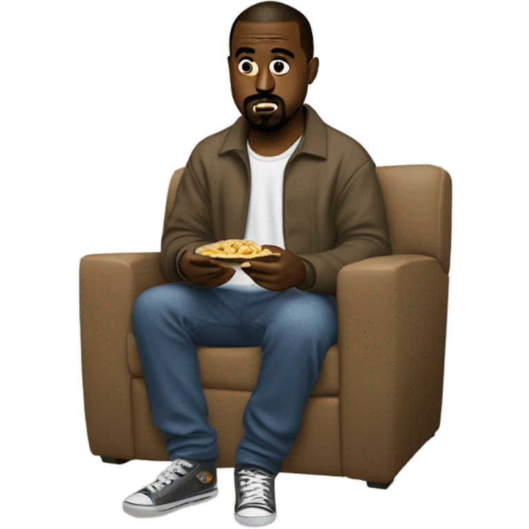 Kanye west eating lay’s while watching tv emoji