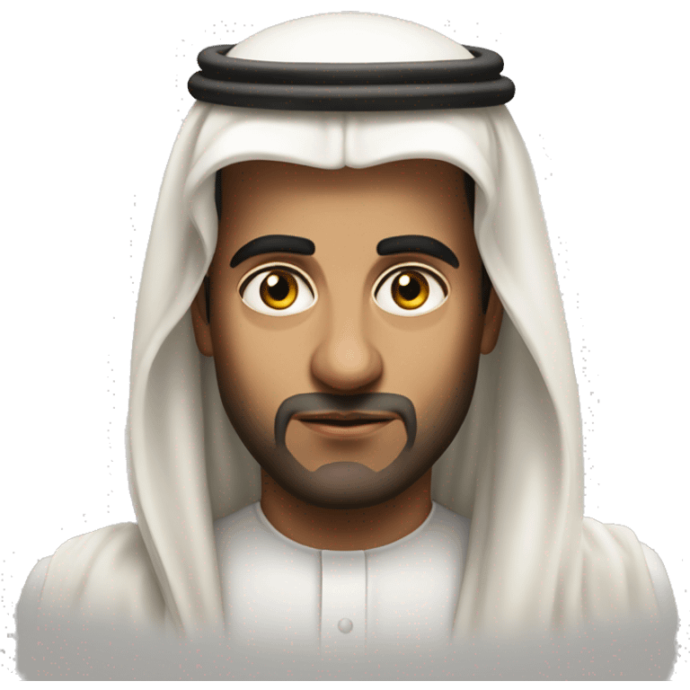 photorealistic  Faisal King of Saudi Arabia serious emoji