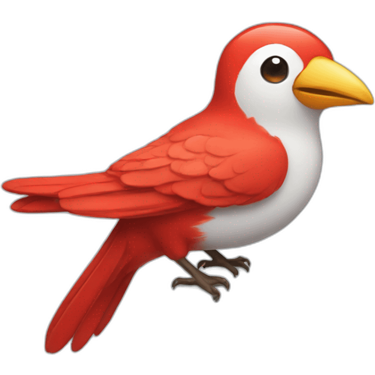 Happy Bird space red emoji