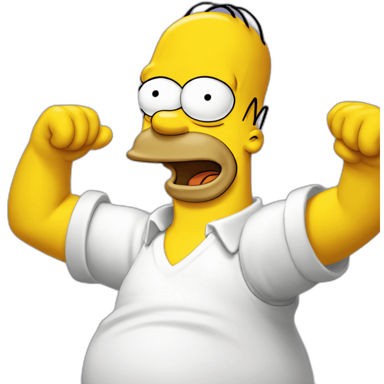 Homer simpson love emoji