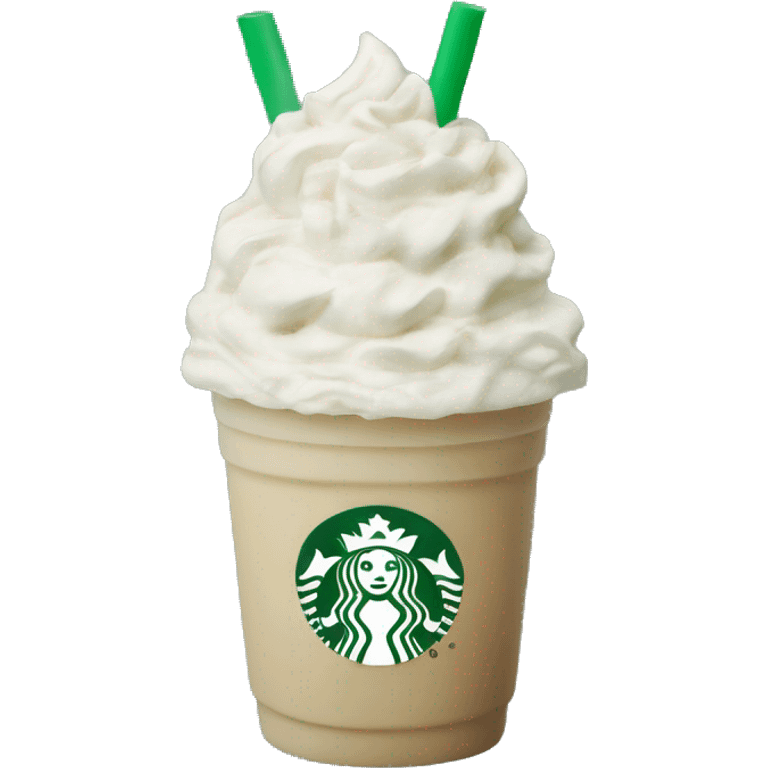 White peppermint Starbucks Frappuccino emoji