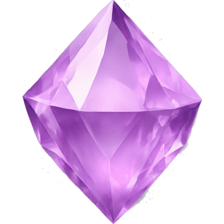 A pinkish-purple crystal. emoji