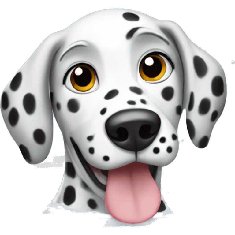 Dalmatian dog bathing emoji