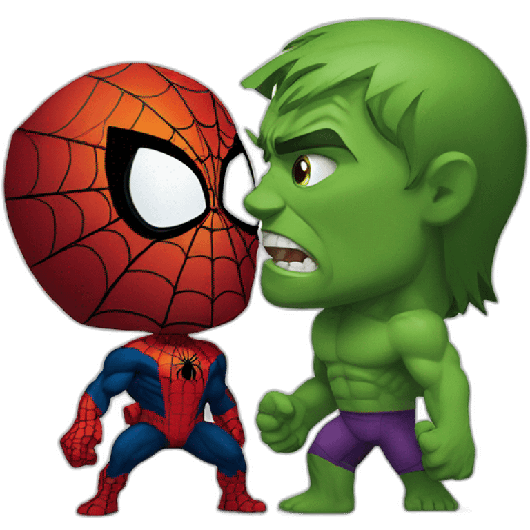 spider men vs hulk emoji