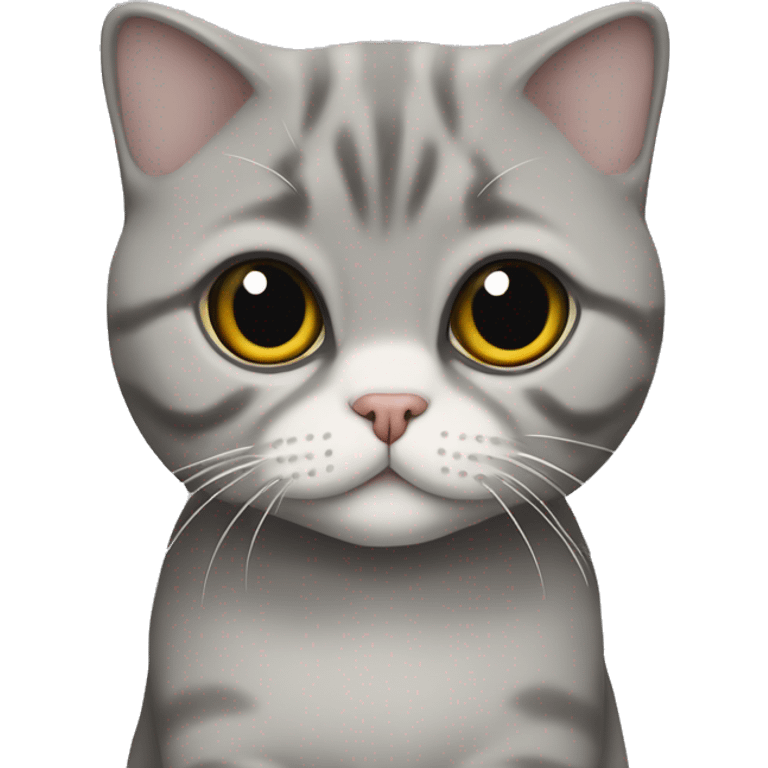 Scottish Fold gray Tommy Hilfiger emoji