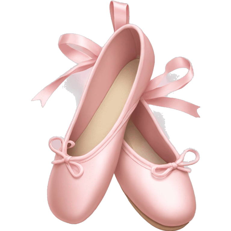 Pale pink ballet shoes emoji