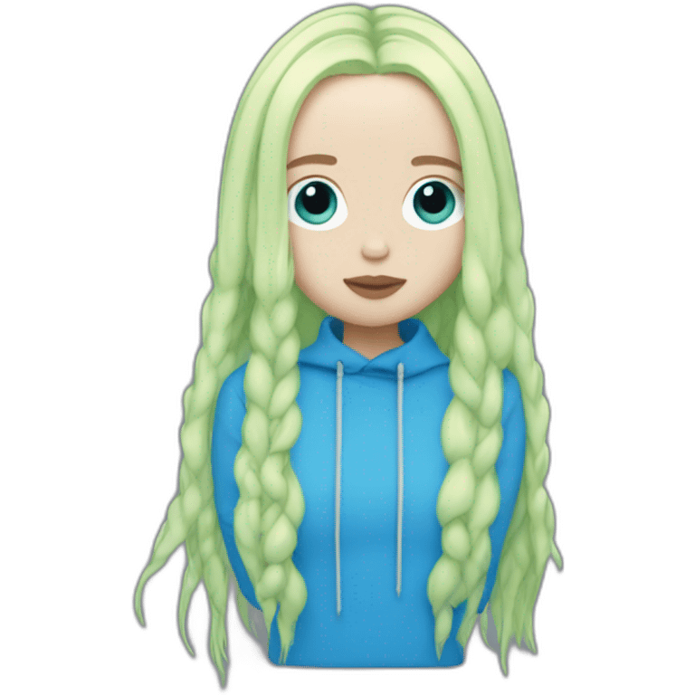 Billie eilish bleu hair emoji