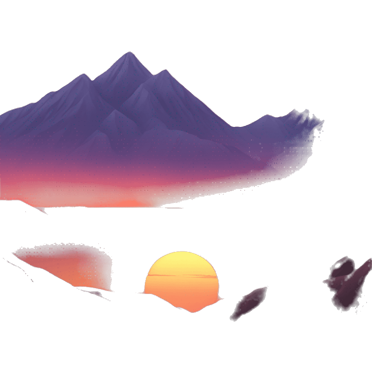 Sunset and mountains emoji