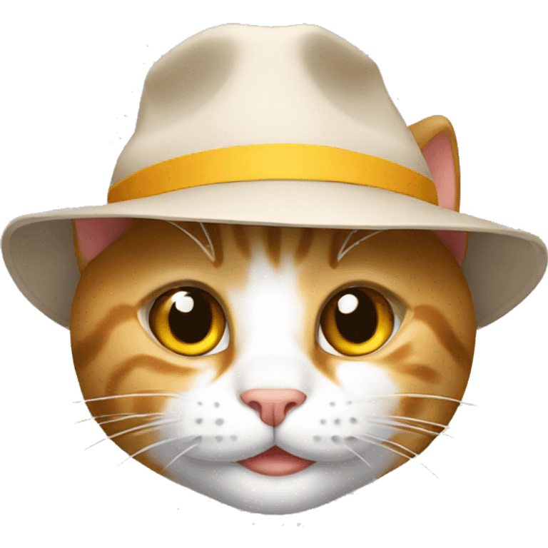 kitty with student hat emoji