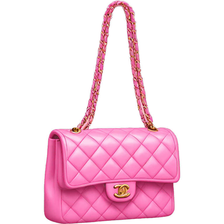 Chanel bag pink emoji