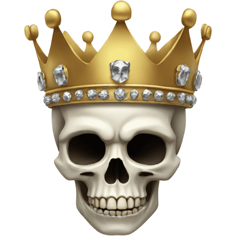 Skull with crown emoji