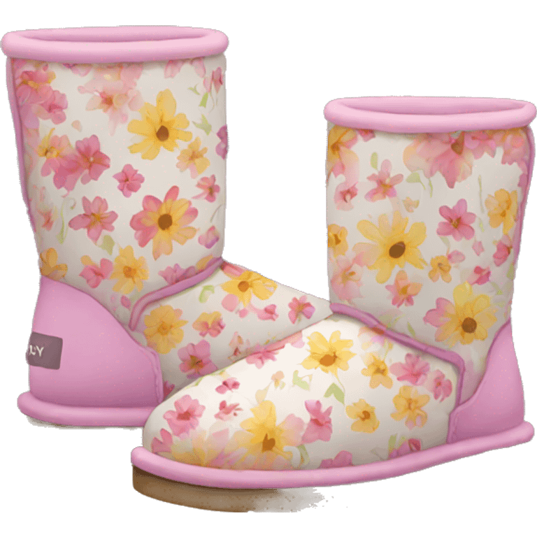 floral uggs emoji