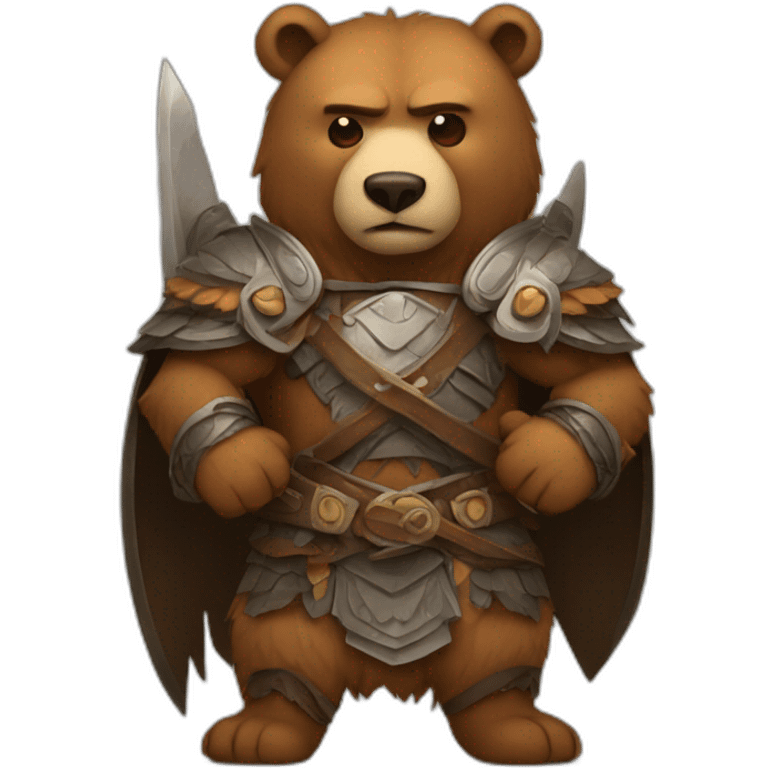 bear warrior emoji