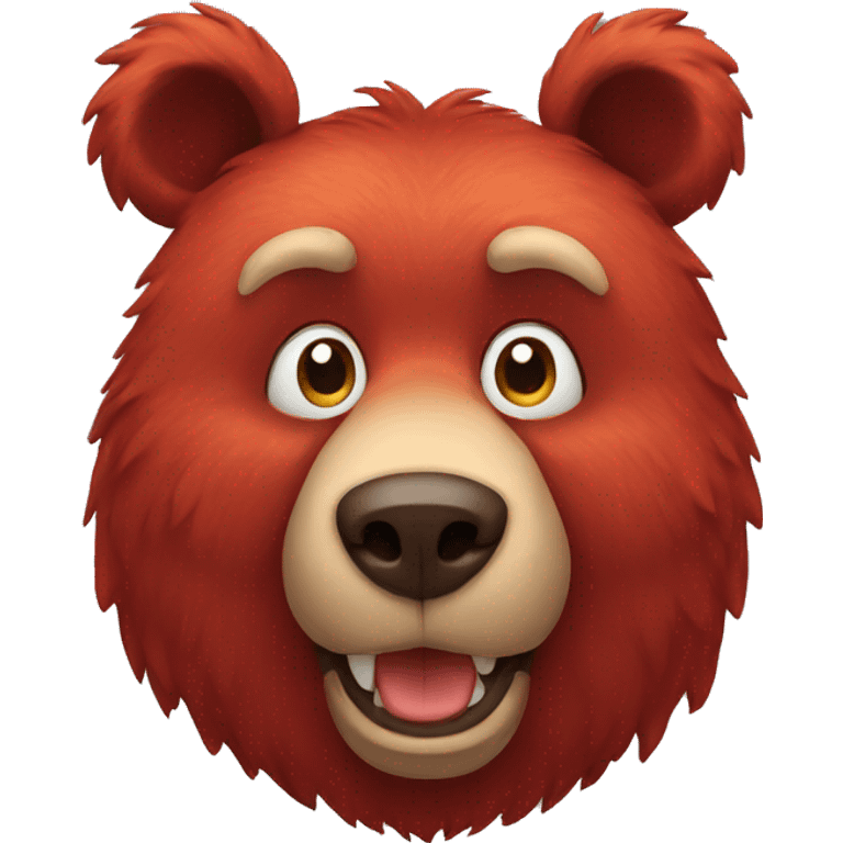 red bear emoji