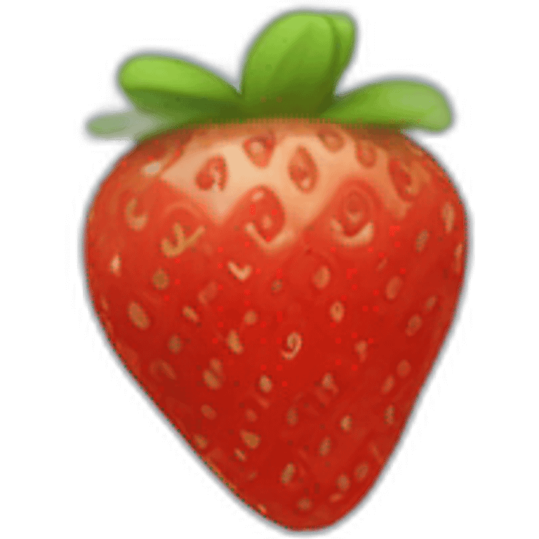 fraise qui dort emoji