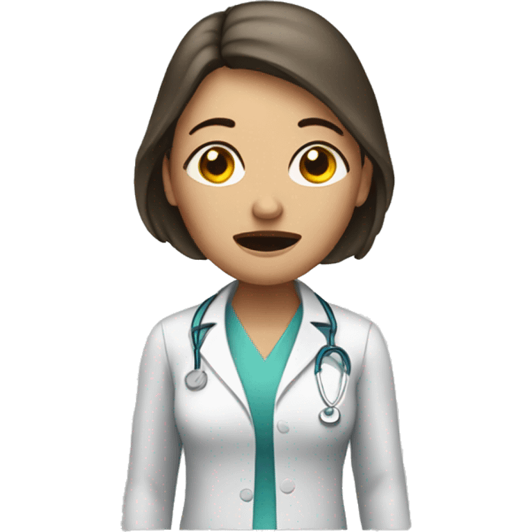 woman sick patient emoji