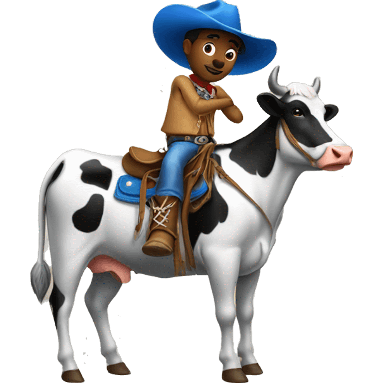 Cow-boy bleu emoji