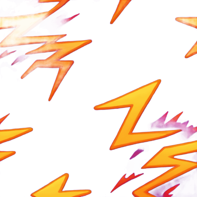 PURPLE LIGHTNING BOLT WITH FIRE  emoji