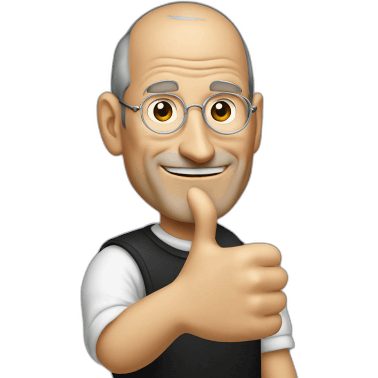 Steve Jobs thumbs up emoji