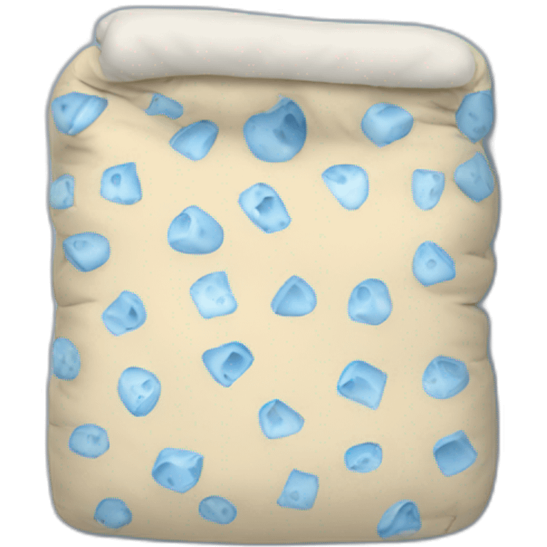 blue cheese sleeping bag emoji