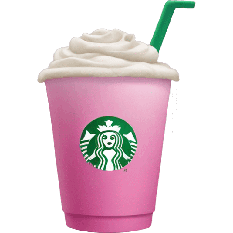 Starbucks pink emoji