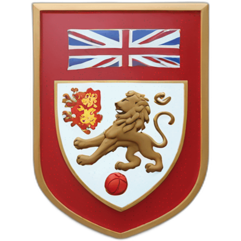 Three lions badge emoji