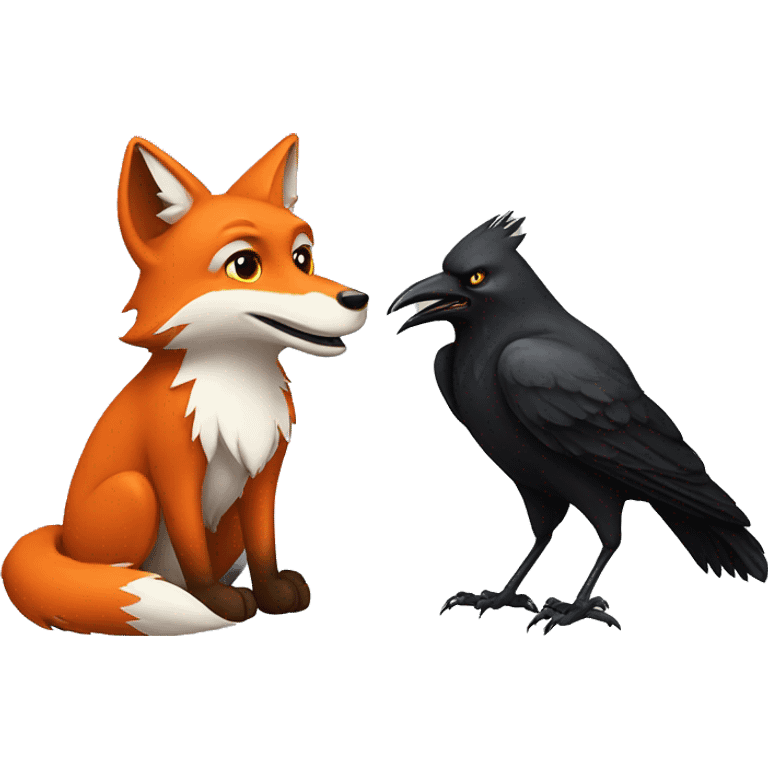 fox and crow emoji