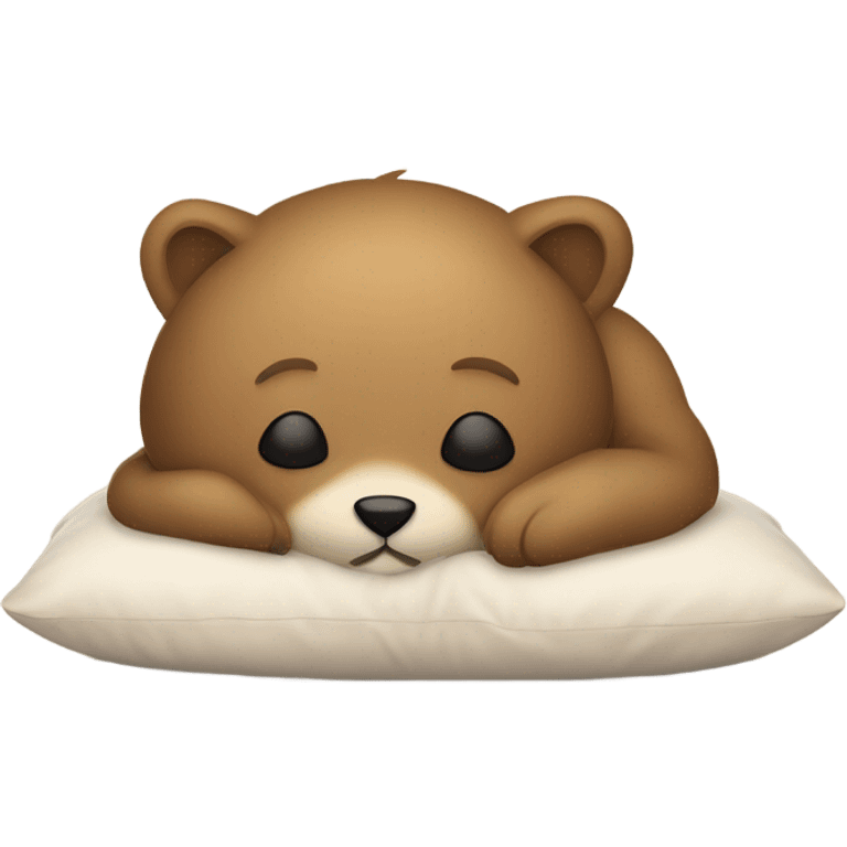 Cub holding a pillow emoji