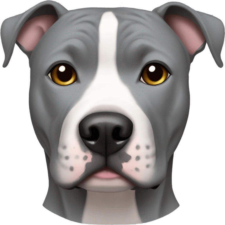 Grey American Staffordshire Terrier emoji