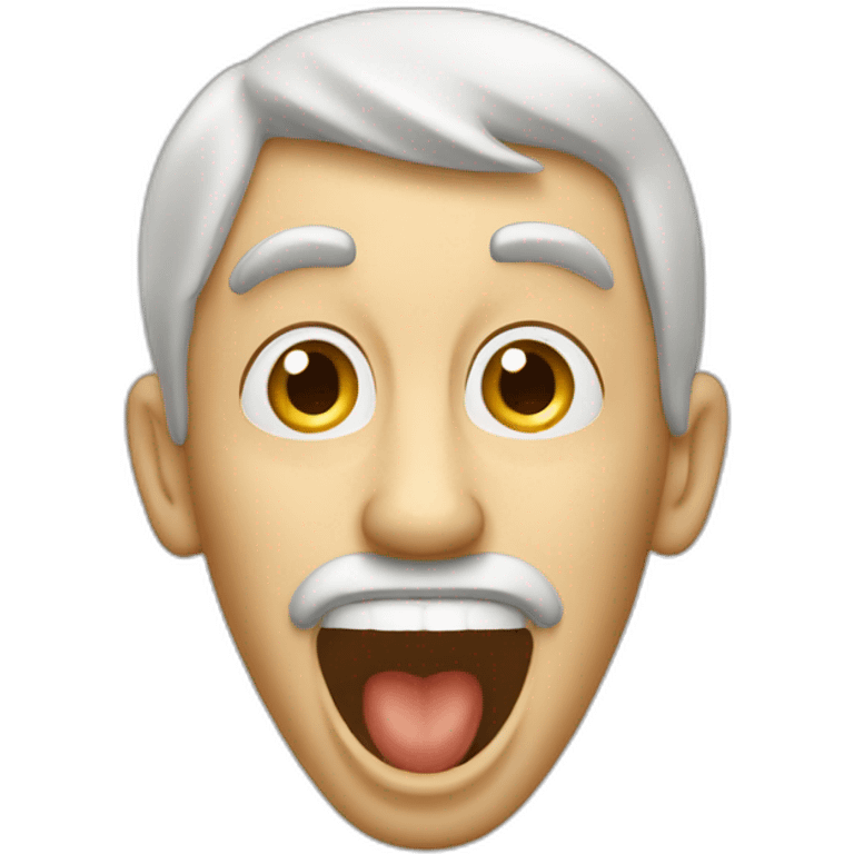 quaker oats man screaning emoji