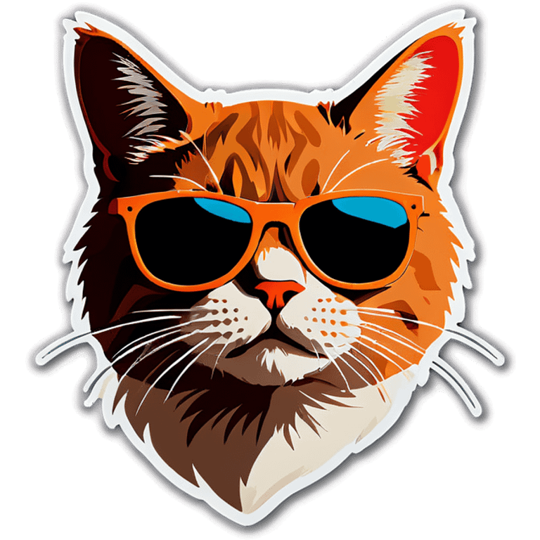 Cat with sunglasses emoji