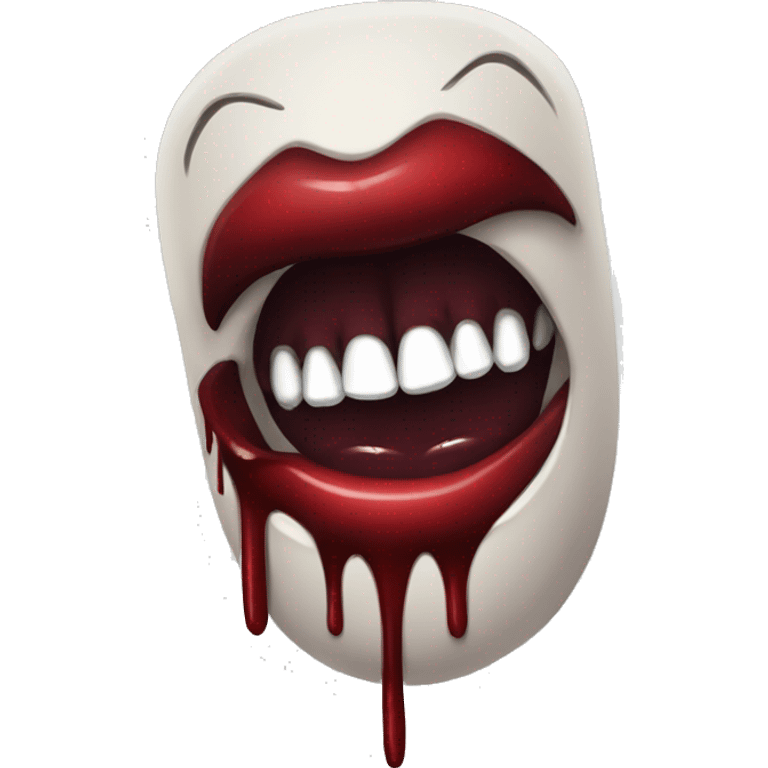 vampire bloody lips emoji