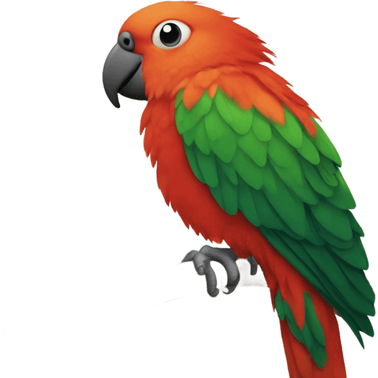 King parrot emoji