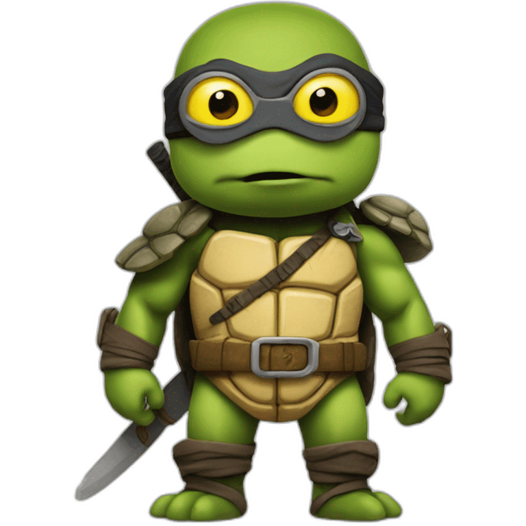 Ninja turtle minion emoji