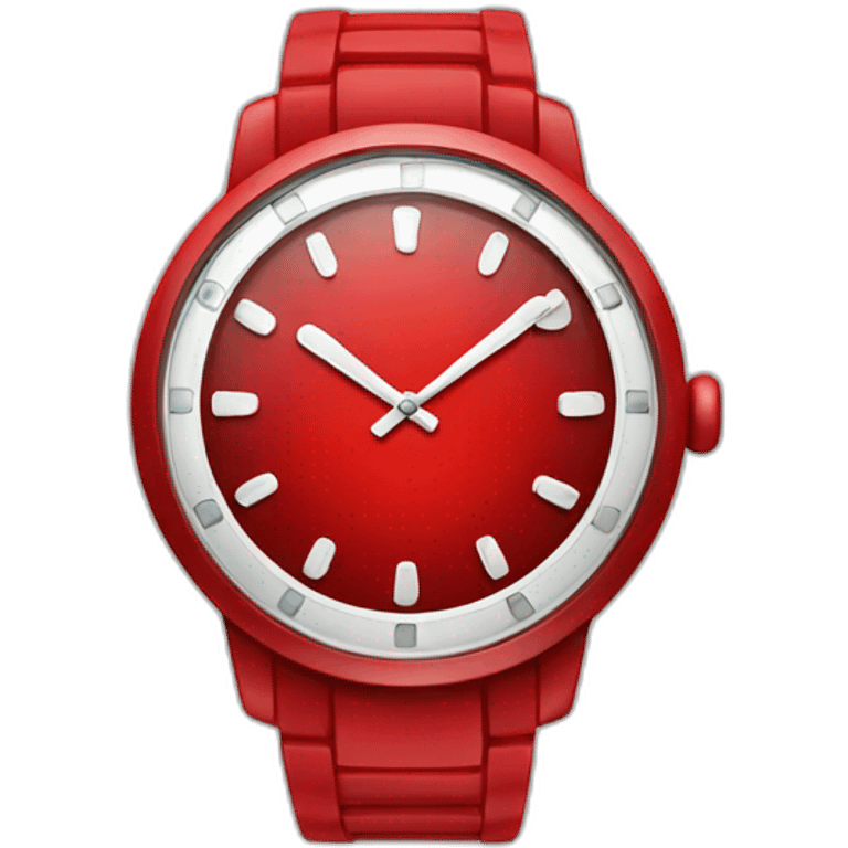 Reloj rojo emoji