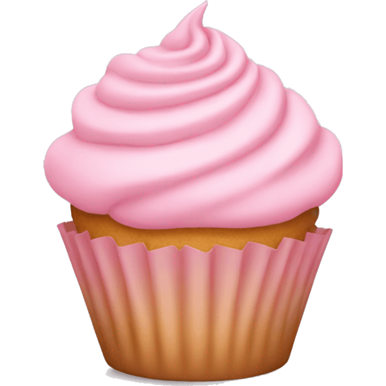 Light pink cupcake emoji