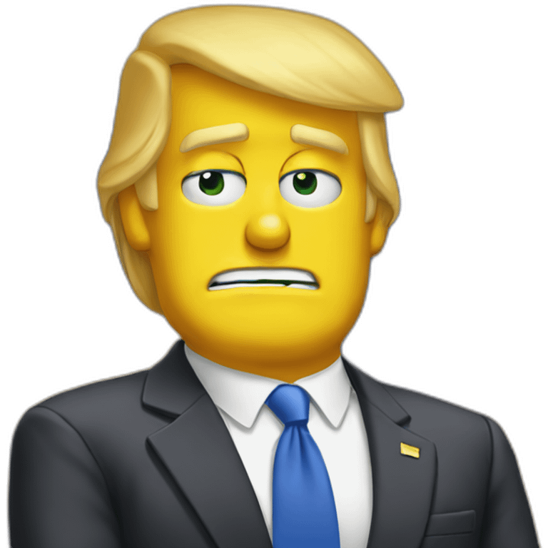 Donald trump simpson emoji