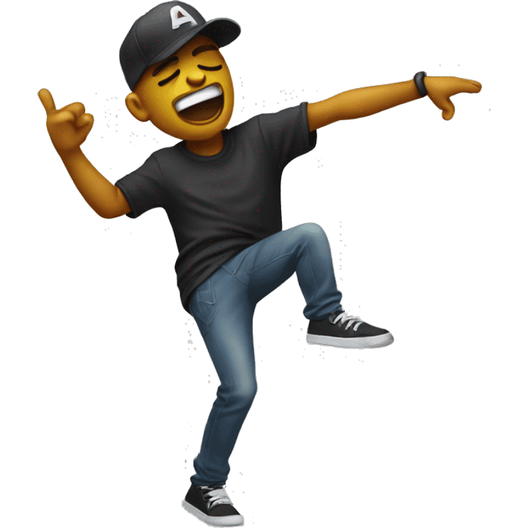 Dabbing emoji face 🙂 emoji