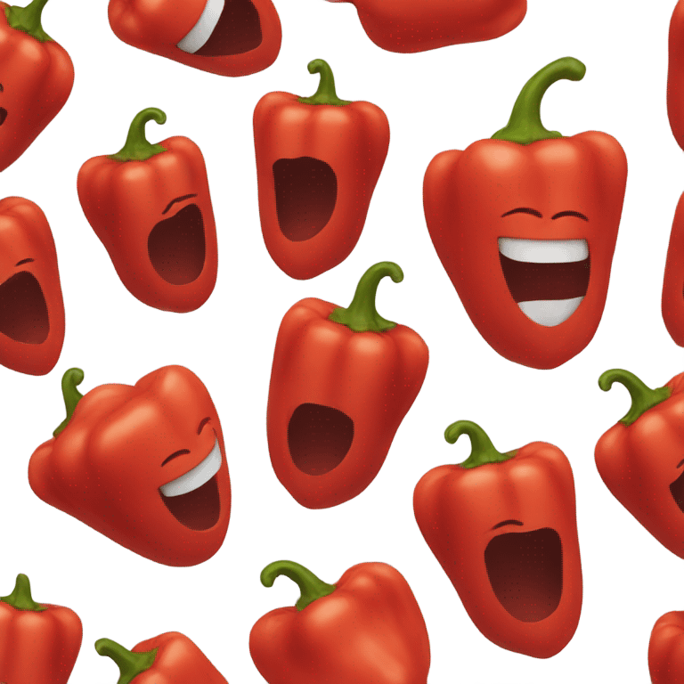 red pepper smiling emoji